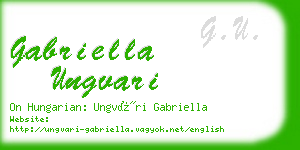 gabriella ungvari business card